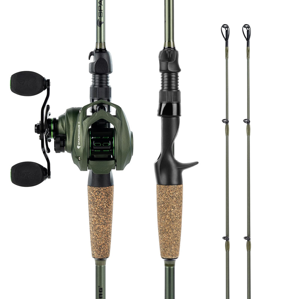 KastKing Spartacus II baitcasting reel assembly ready for precision casting and long-range accuracy