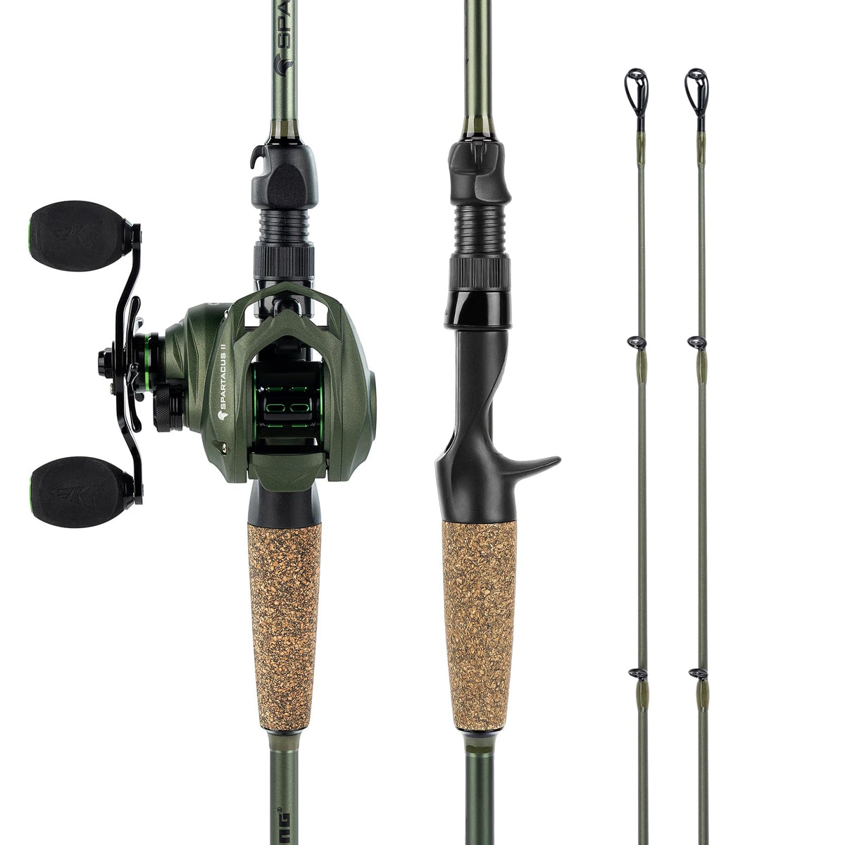 KastKing Spartacus II baitcasting reel assembly ready for precision casting and long-range accuracy