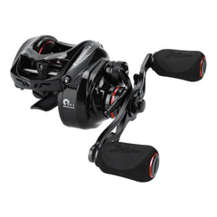 KastKing Spartacus II reel with lower-profile frame delivers comfortable palm-fit for long casts.