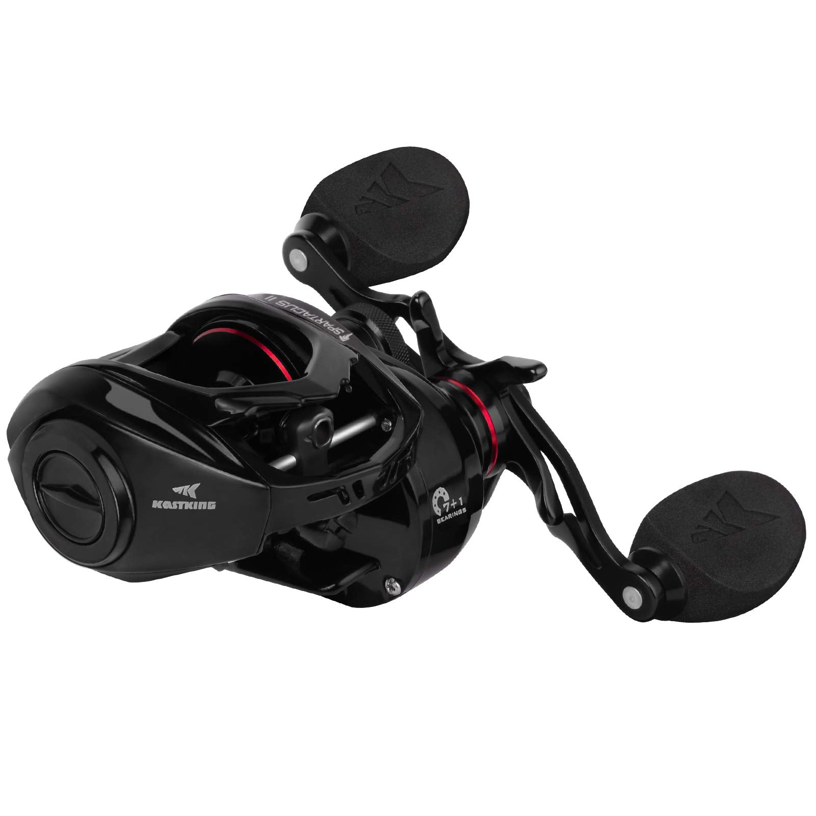 KastKing Spartacus II 39mm palm-perfect lower profile supports compact, comfortable handling.