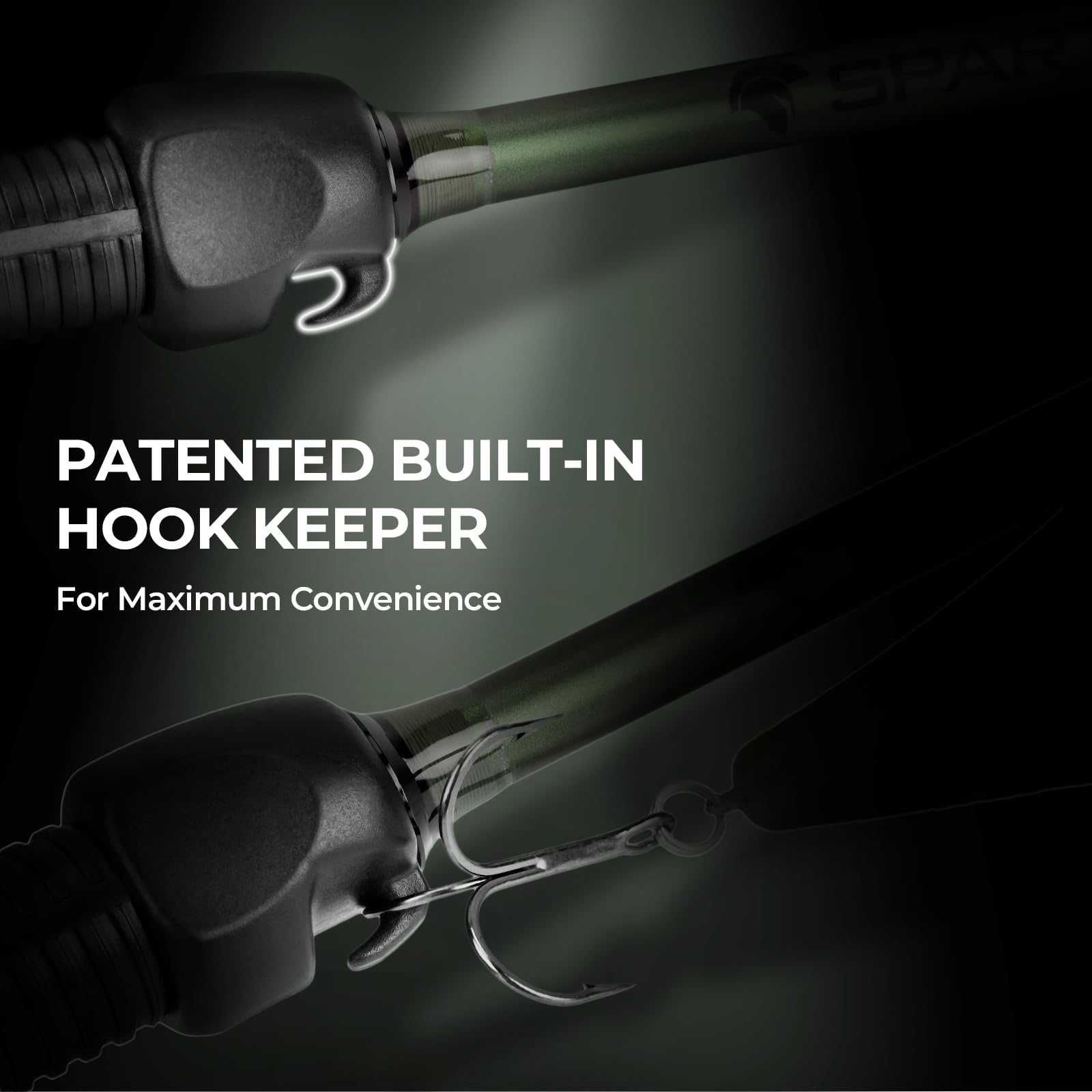 KastKing Spartacus II ergonomic reel seat and handle reduce fatigue during long sessions