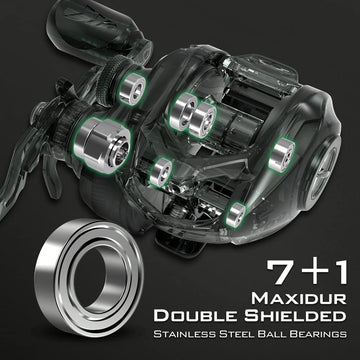 KastKing Spartacus II handle and knobs in green for comfortable grip