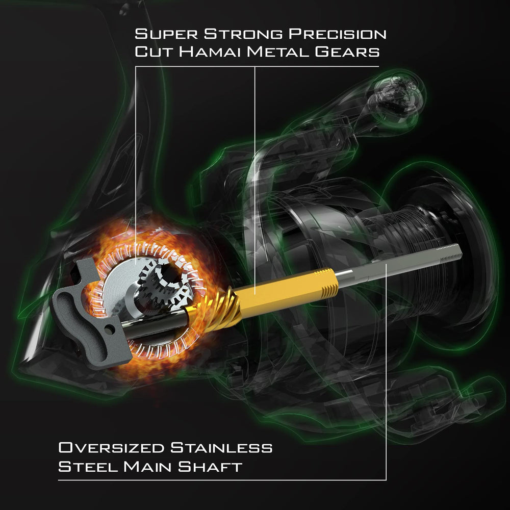 KastKing Spartacus II reel in-hand demonstrates ergonomic EVA knob grip for confident casting