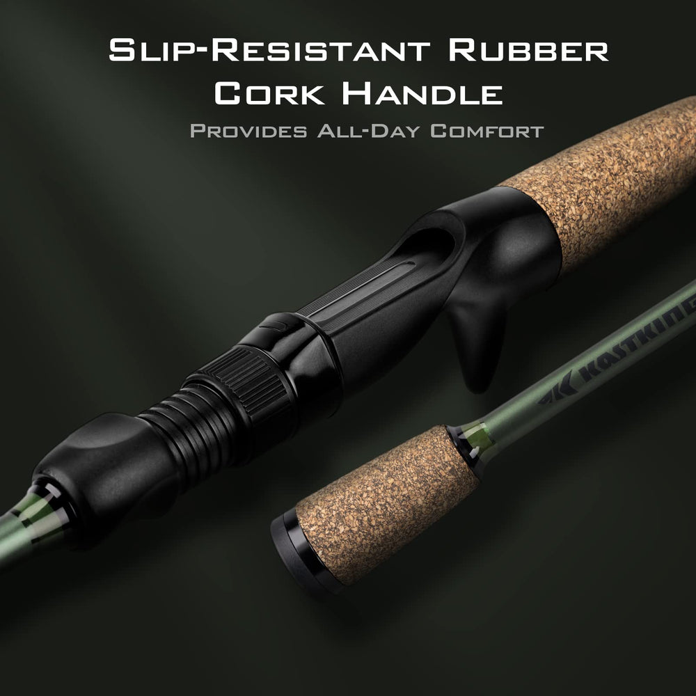 KastKing Spartacus II 24-ton carbon blanks combine strength and sensitivity on water.