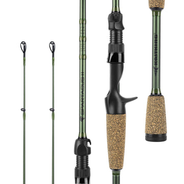 KastKing Spartacus II twin tip rod cast 6'8 with fast action for versatile casting