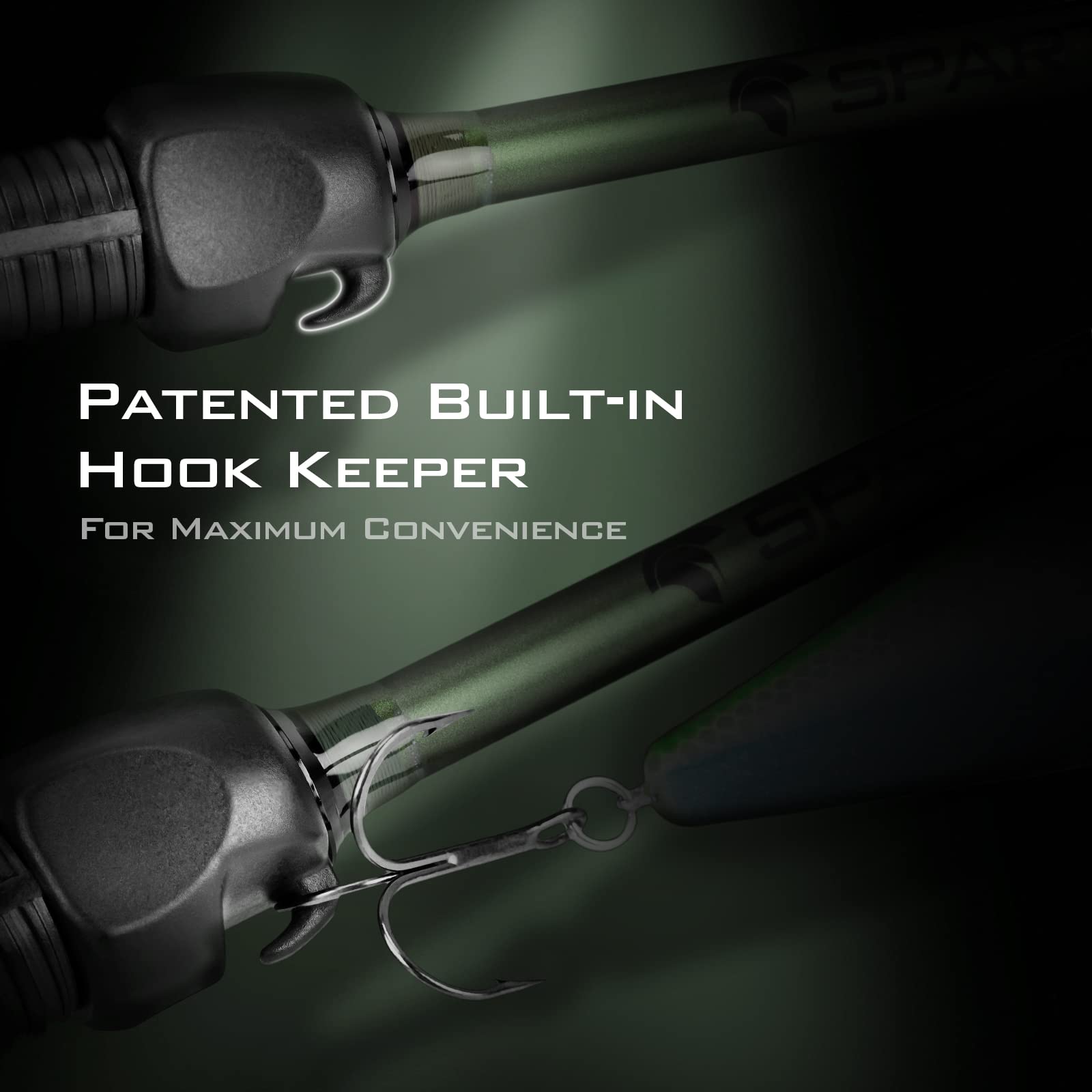 KastKing Spartacus II ultra-thin zirconium oxide rings minimize line friction