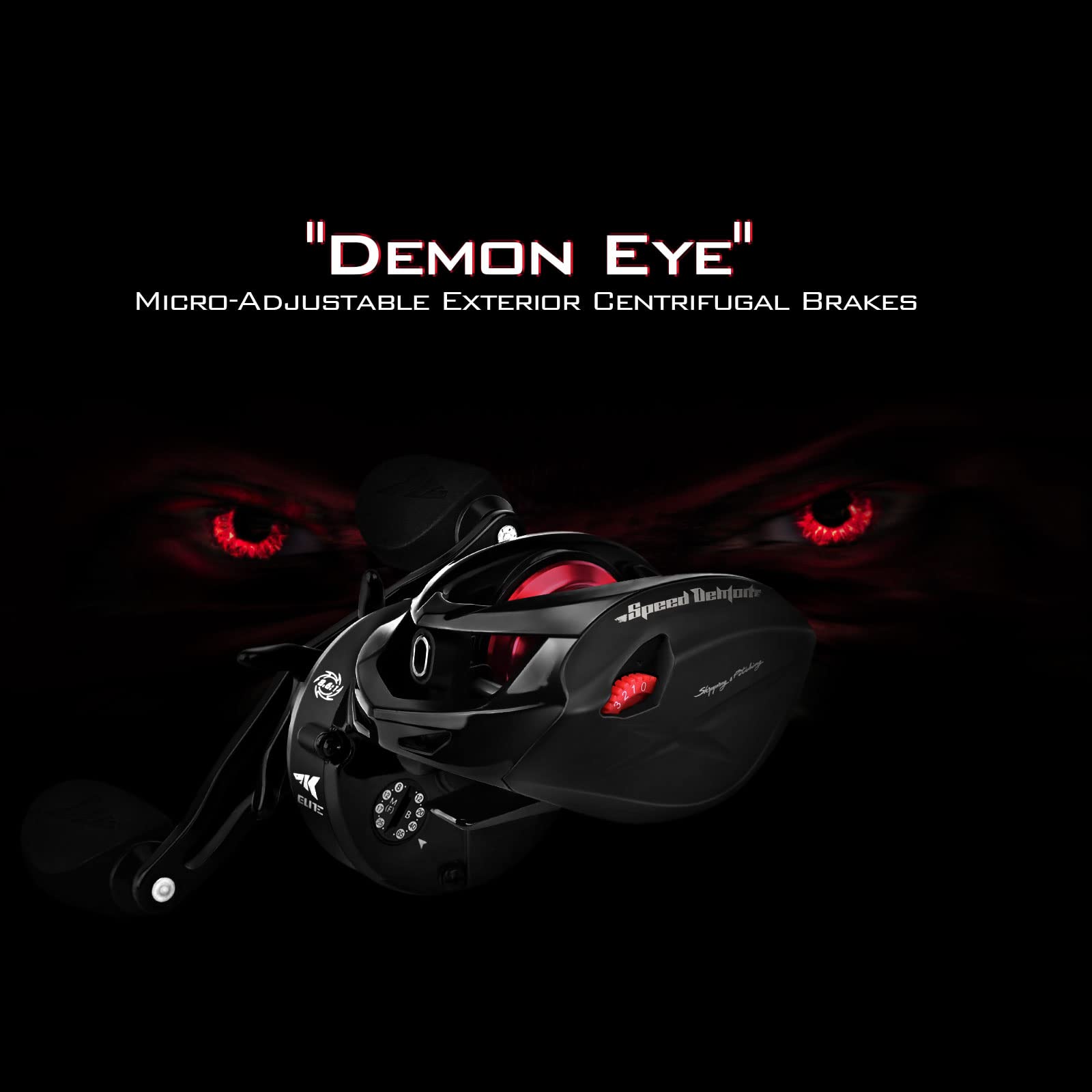 KastKing Speed Demon Elite 10+1 bearings deliver smooth casts.