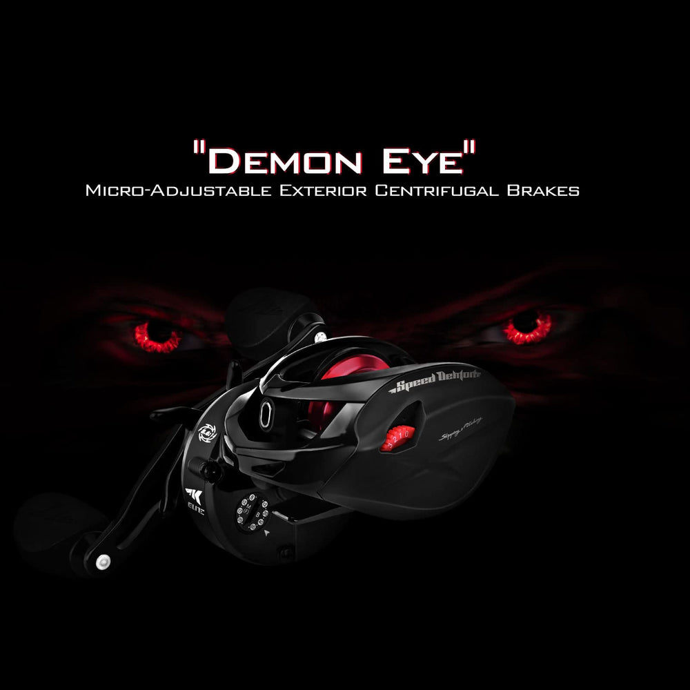 KastKing Speed Demon Elite 10+1 bearings deliver smooth casts.