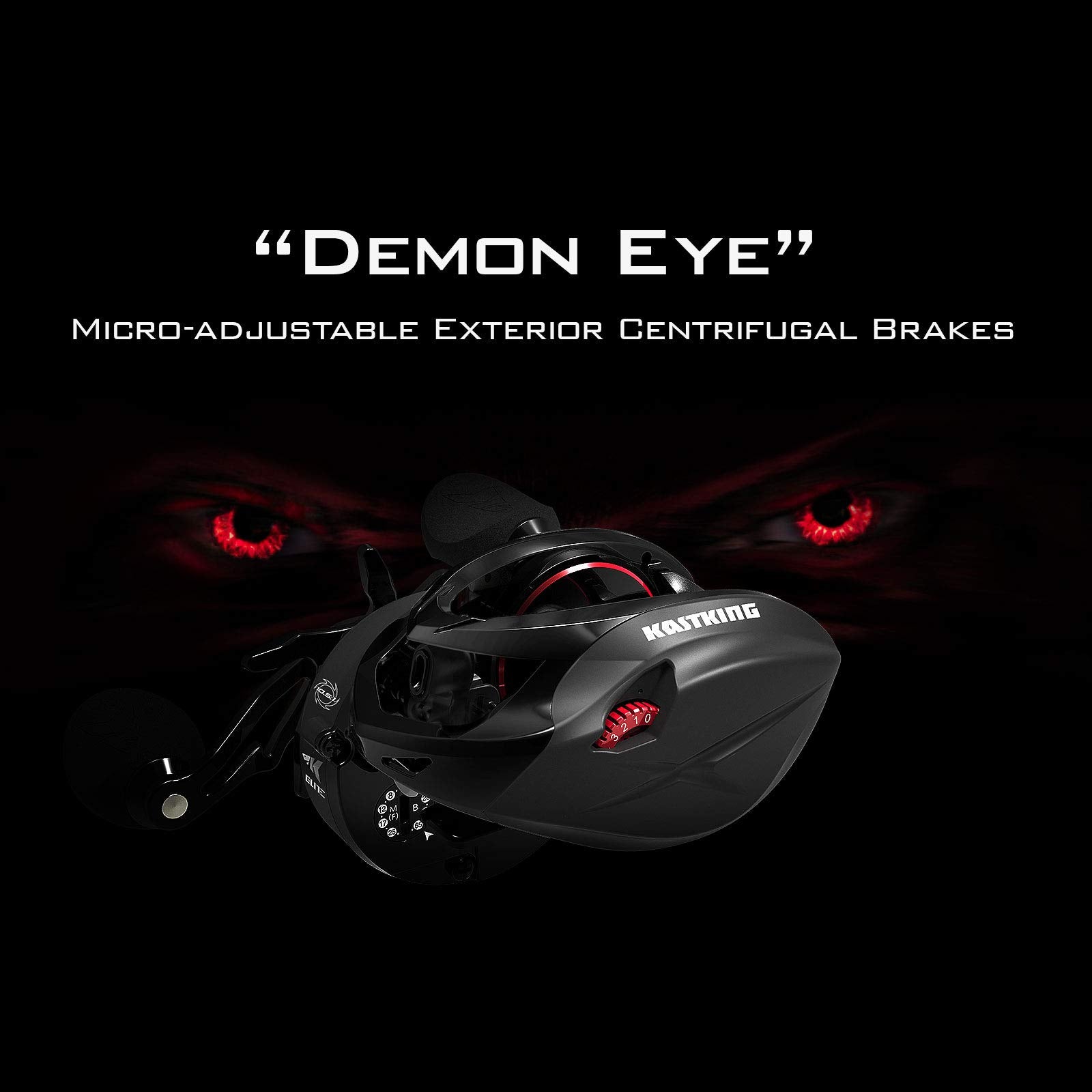Solid aluminum frame on KastKing Speed Demon Elite emphasizes rigidity and light feel