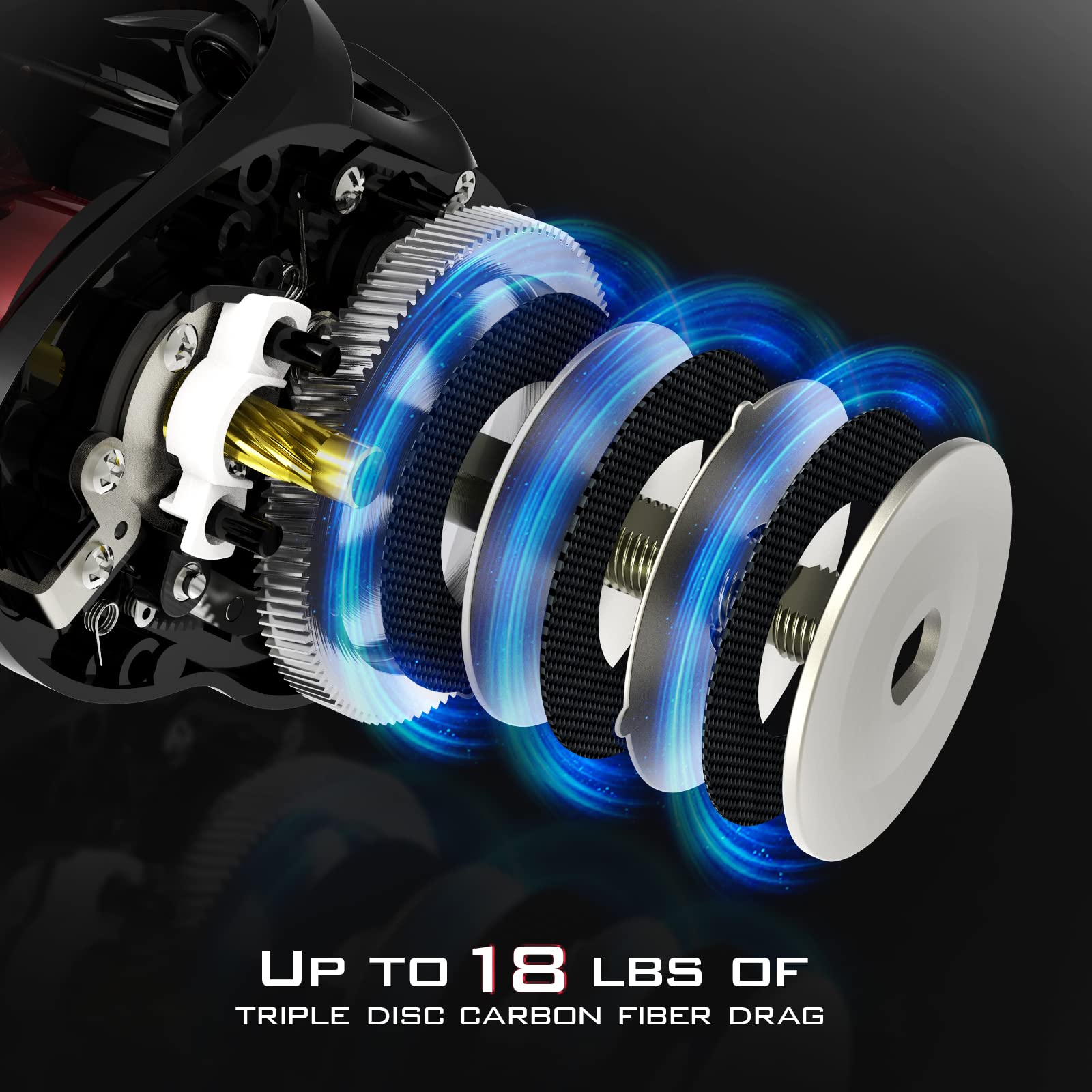 KastKing Speed Demon Elite full reel assembly with components.