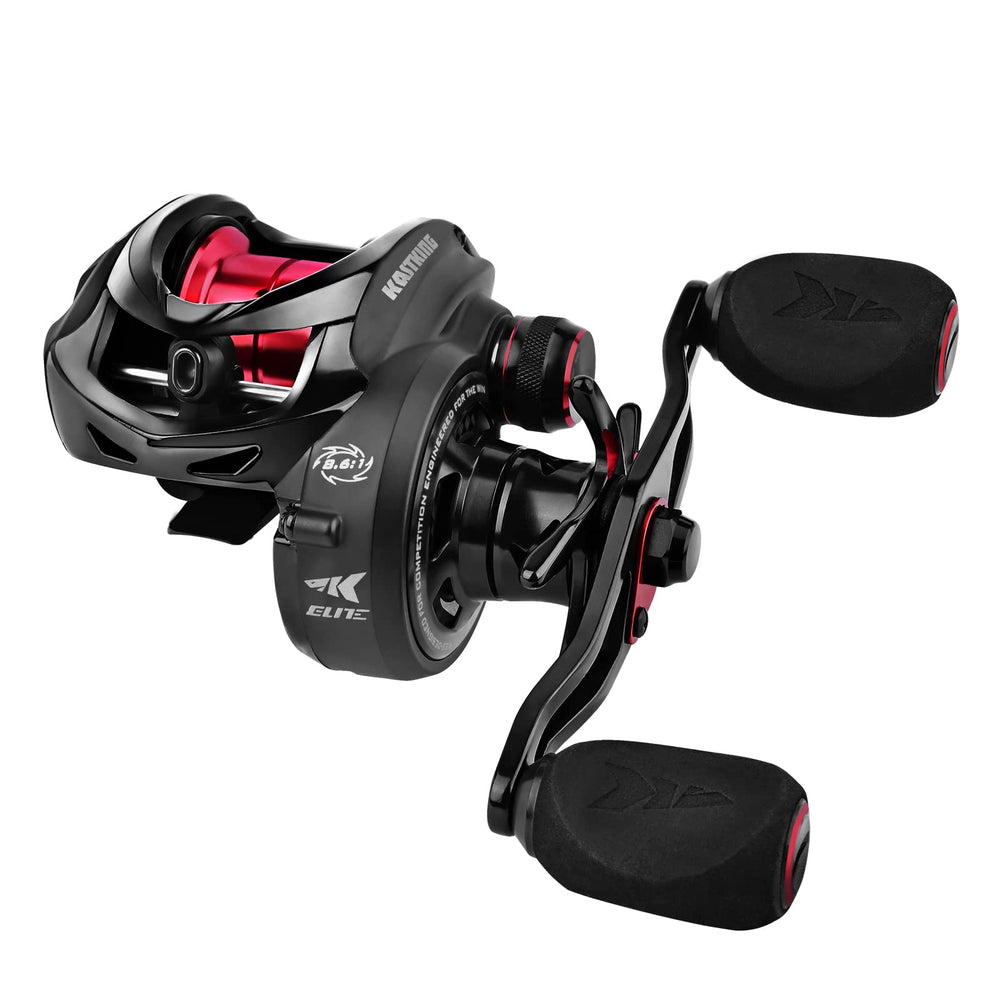 KastKing Speed Demon Elite side view shows quick skip control for docks.
