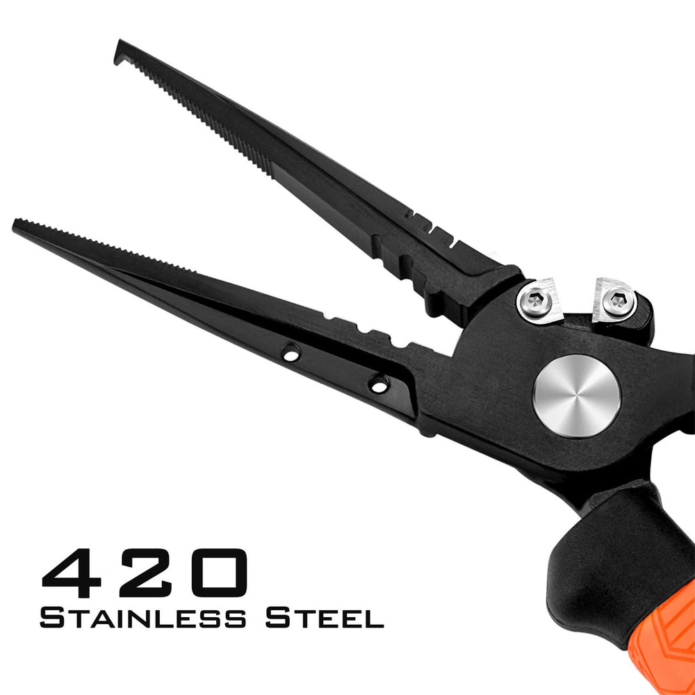 KastKing Speed Demon Pro pliers in use in saltwater environment