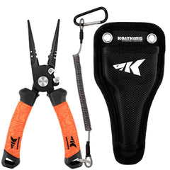 KastKing Speed Demon Pro 7.5 inch straight nose pliers with tungsten cutters for clean cuts