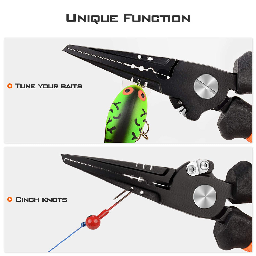 Split ring nose design on KastKing Speed Demon Pro pliers