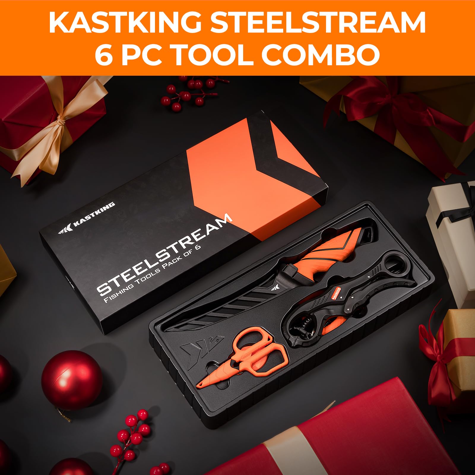 Close-up of 7-inch KastKing SteelStream pliers