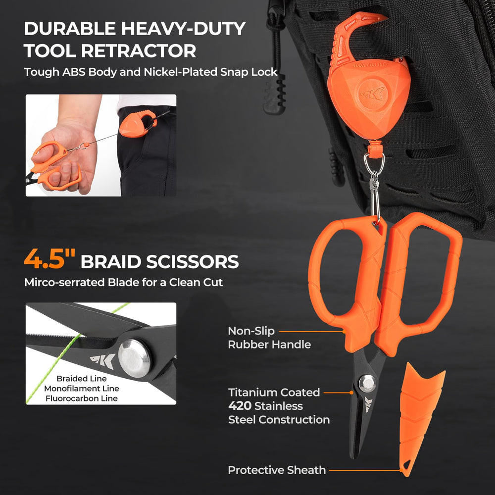 KastKing SteelStream 8pc tool kit floating lip gripper