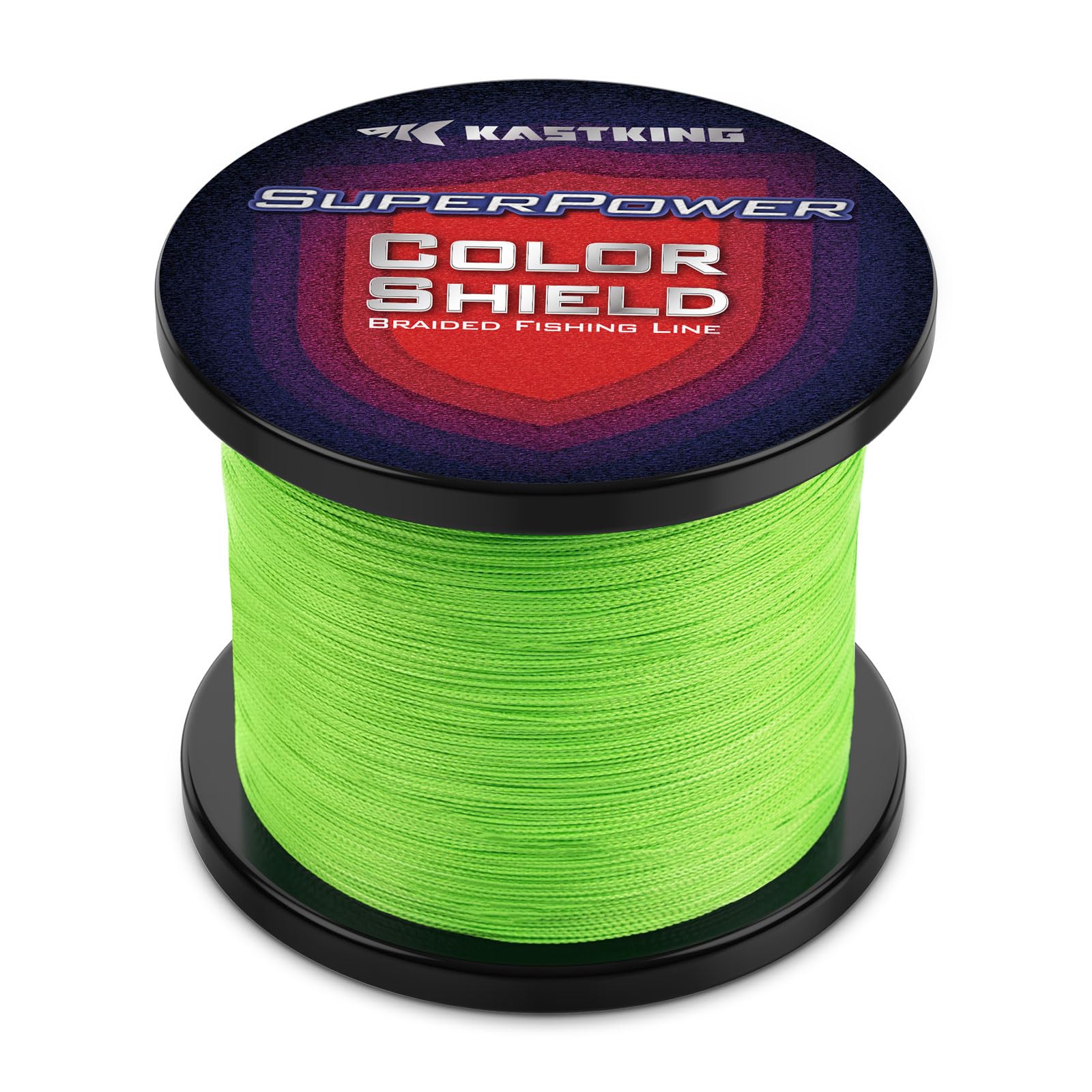 KastKing SuperPower Colorshield 4X colorfast dyeing preserves line visibility in sun and water