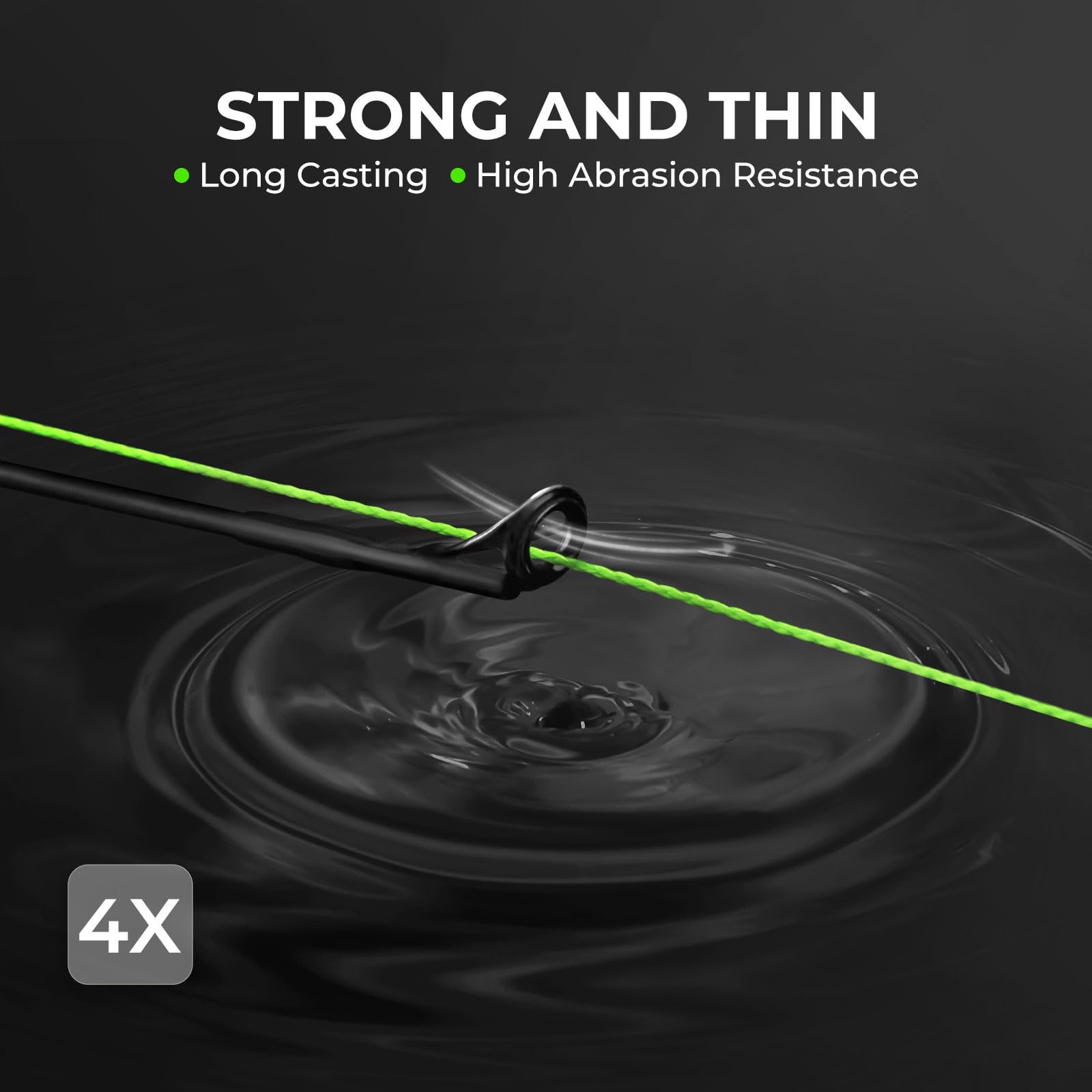 KastKing SuperPower Colorshield 4X low-memory design enhances lure presentation and sensitivity
