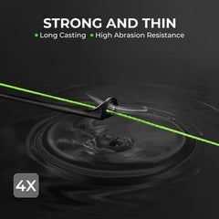 KastKing SuperPower Colorshield 4X low-memory design enhances lure presentation and sensitivity