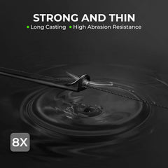 KastKing ColorShield 8X line with low memory for smooth lure presentation.