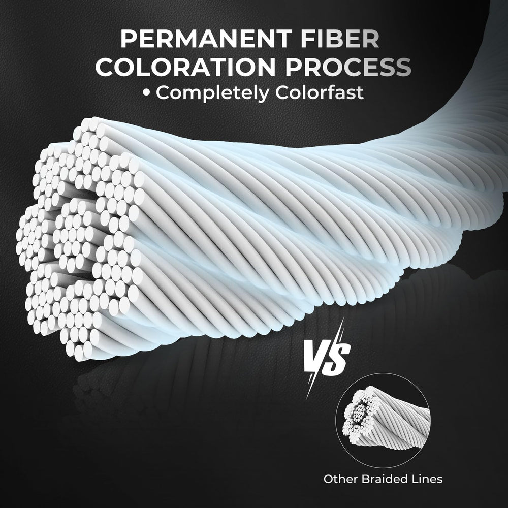 KastKing SuperPower ColorShield eight-strand weave delivers smooth profile for quiet casting.