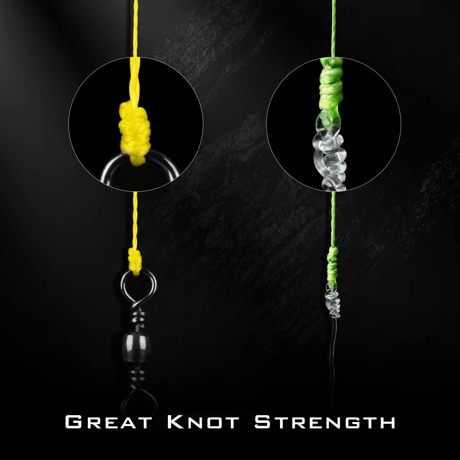 KastKing SuperPower low-memory line reduces wind knots for smoother casts.