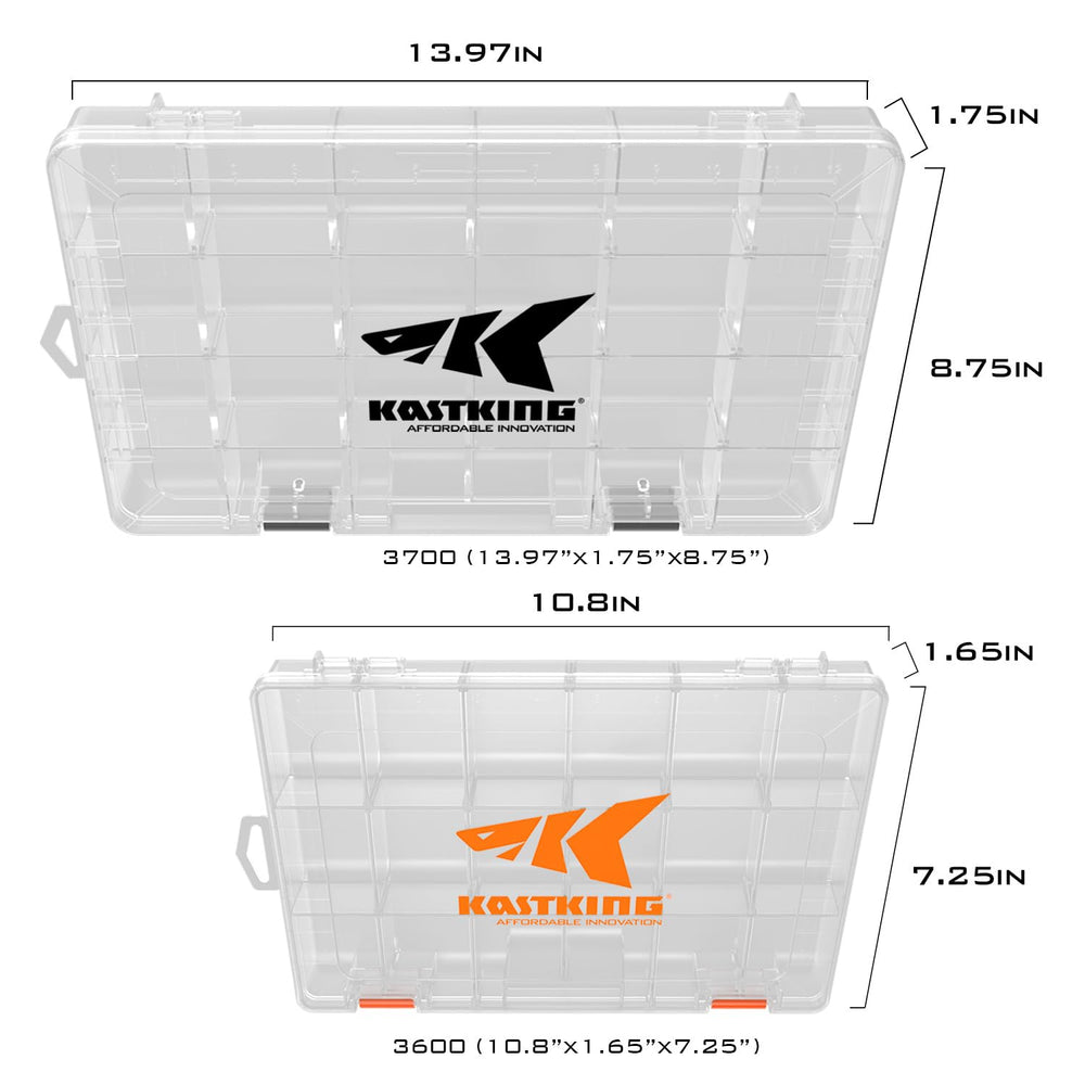 KastKing tackle box removable dividers enabling customizable layouts for beads and small parts.