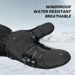 Magnetic thumb and finger flaps on ThermoGrip Mittens