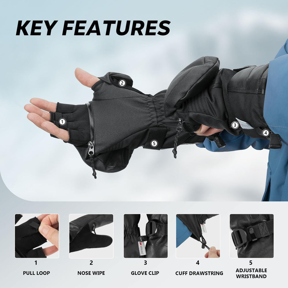 KastKing ThermoGrip 3M Thinsulate lining delivers warmth in damp conditions.