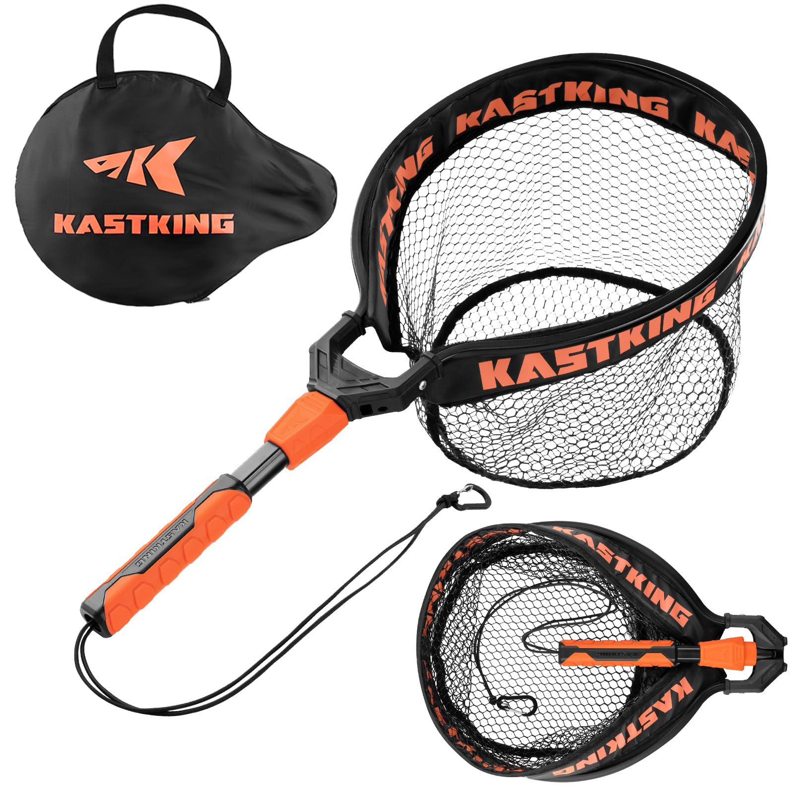 KastKing Titanet Landing PVC Net 26-inch Full – angled view showing durable aluminum handle