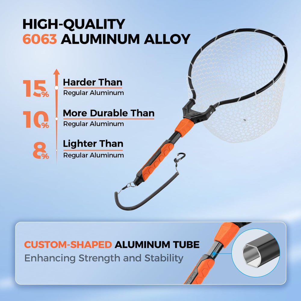 Titanet silicone netting, fish-friendly and tangle-resistant