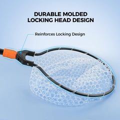 Molded locking head and collar on Titanet net