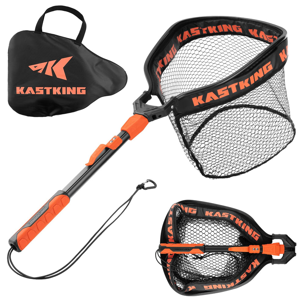 KastKing Titanet net extended for easy landings on larger bass and pike.