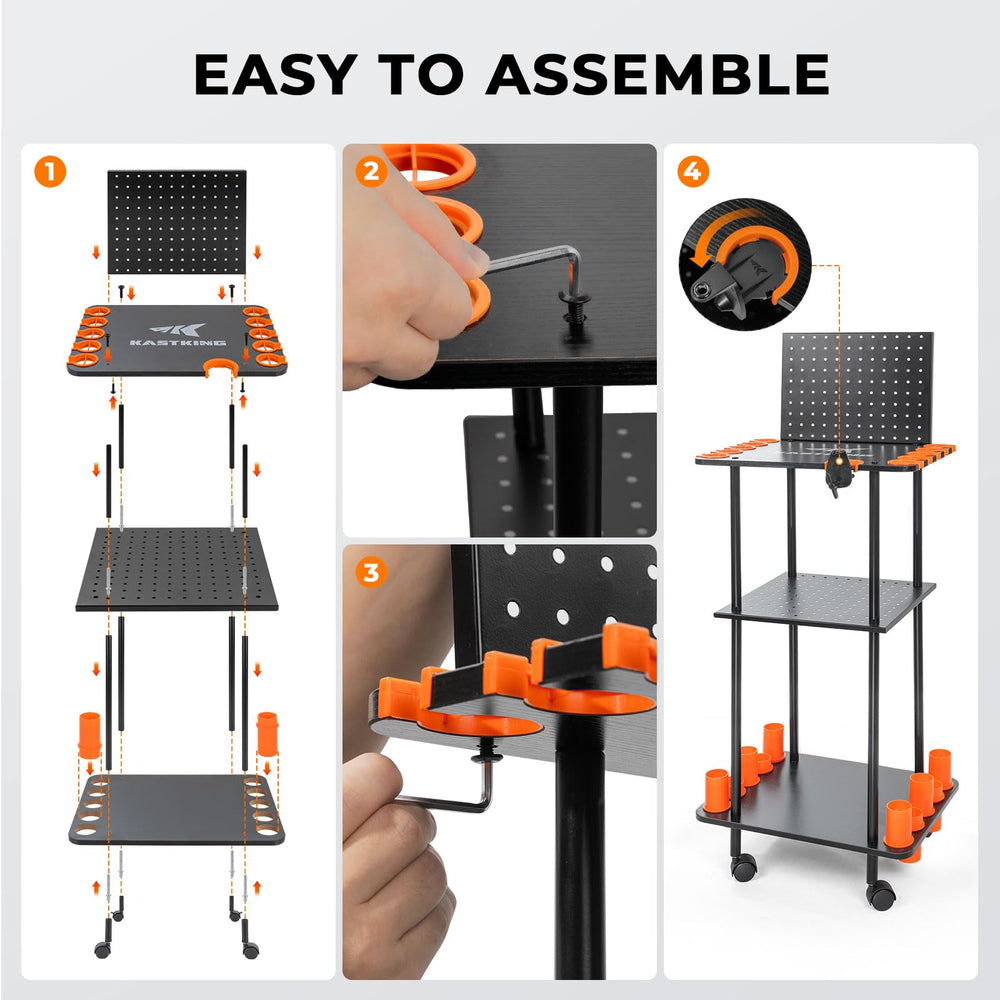 KastKing V10 Gear Trolley durable build with quick-assembly tools included