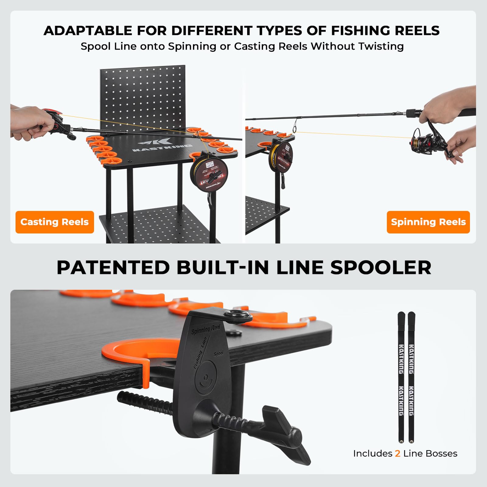KastKing V10 Gear Trolley locking wheels stabilize gear after setup