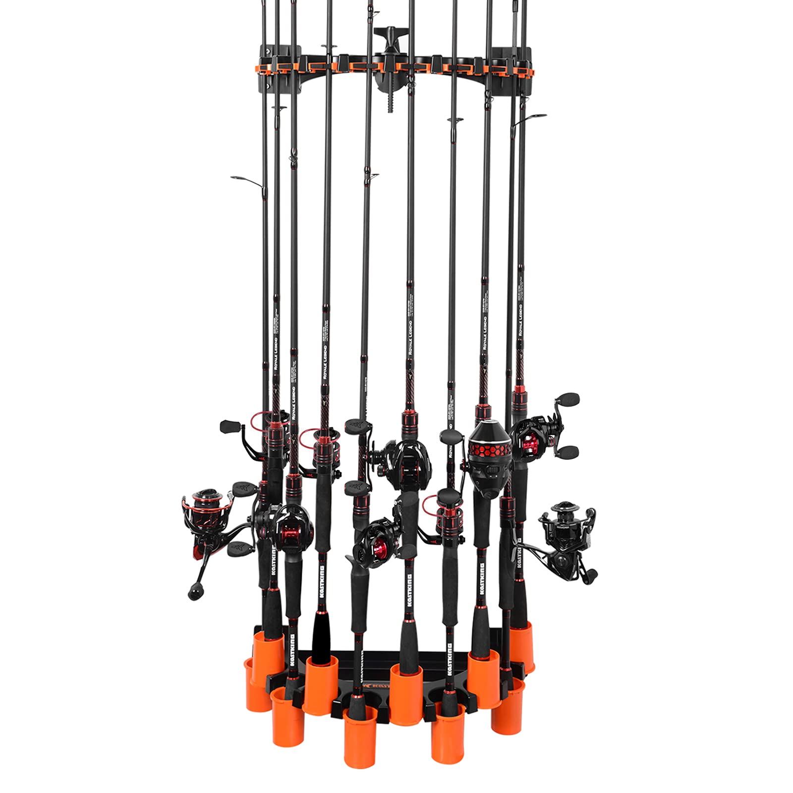 KastKing V10 rod rack in packaging and ready-to-install layout.