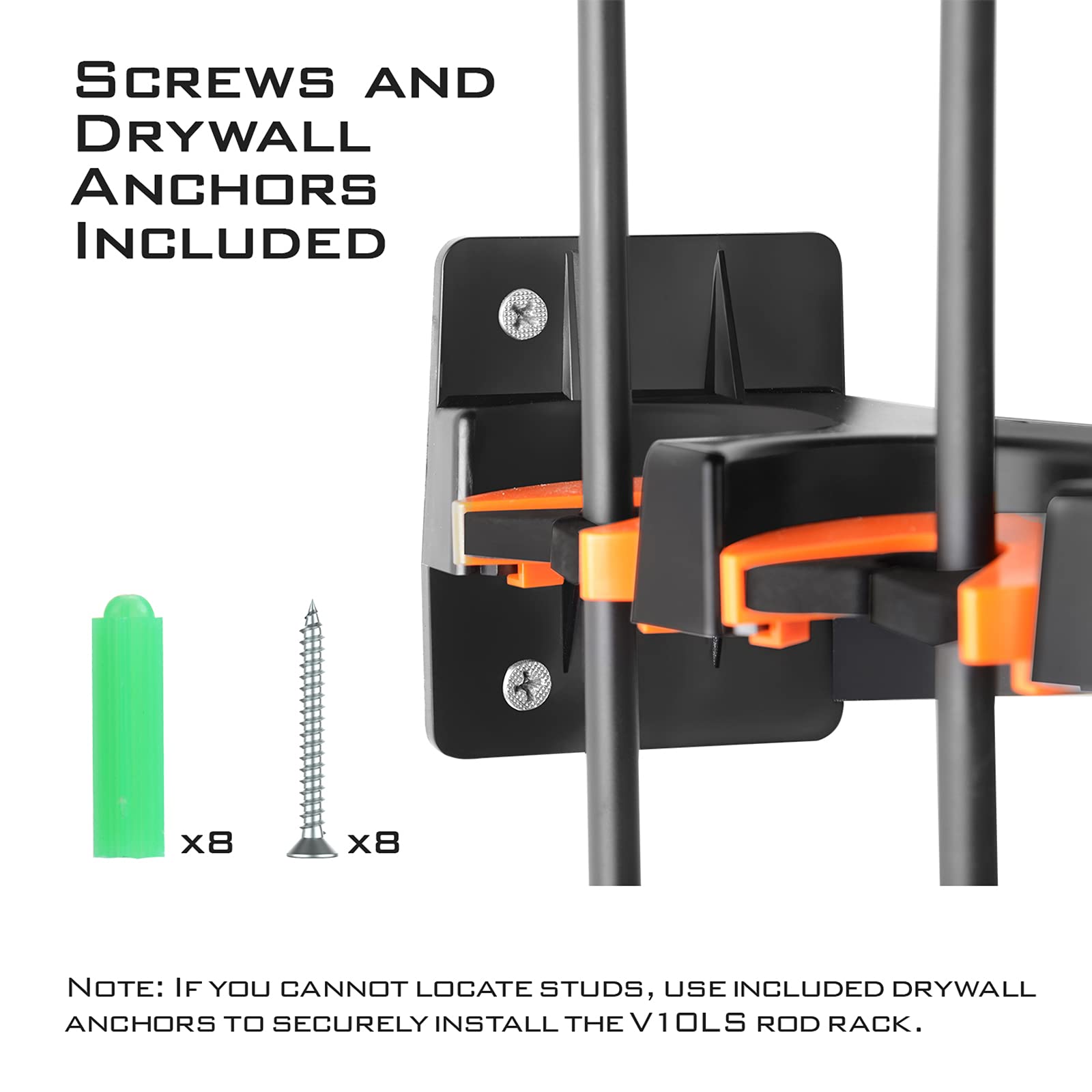 KastKing V10 in-use on a wall with organized gear and easy reach.