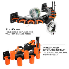 Spooling fixture designed for spinning reels on the V10 Rack