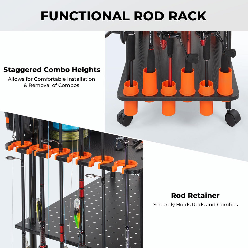 KastKing V12 Gear Trolley built-in line spooler helps set tangle-free line lay.