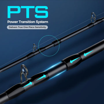 kastking-verus-casting-action captures fluid motion from a responsive rod tip.
