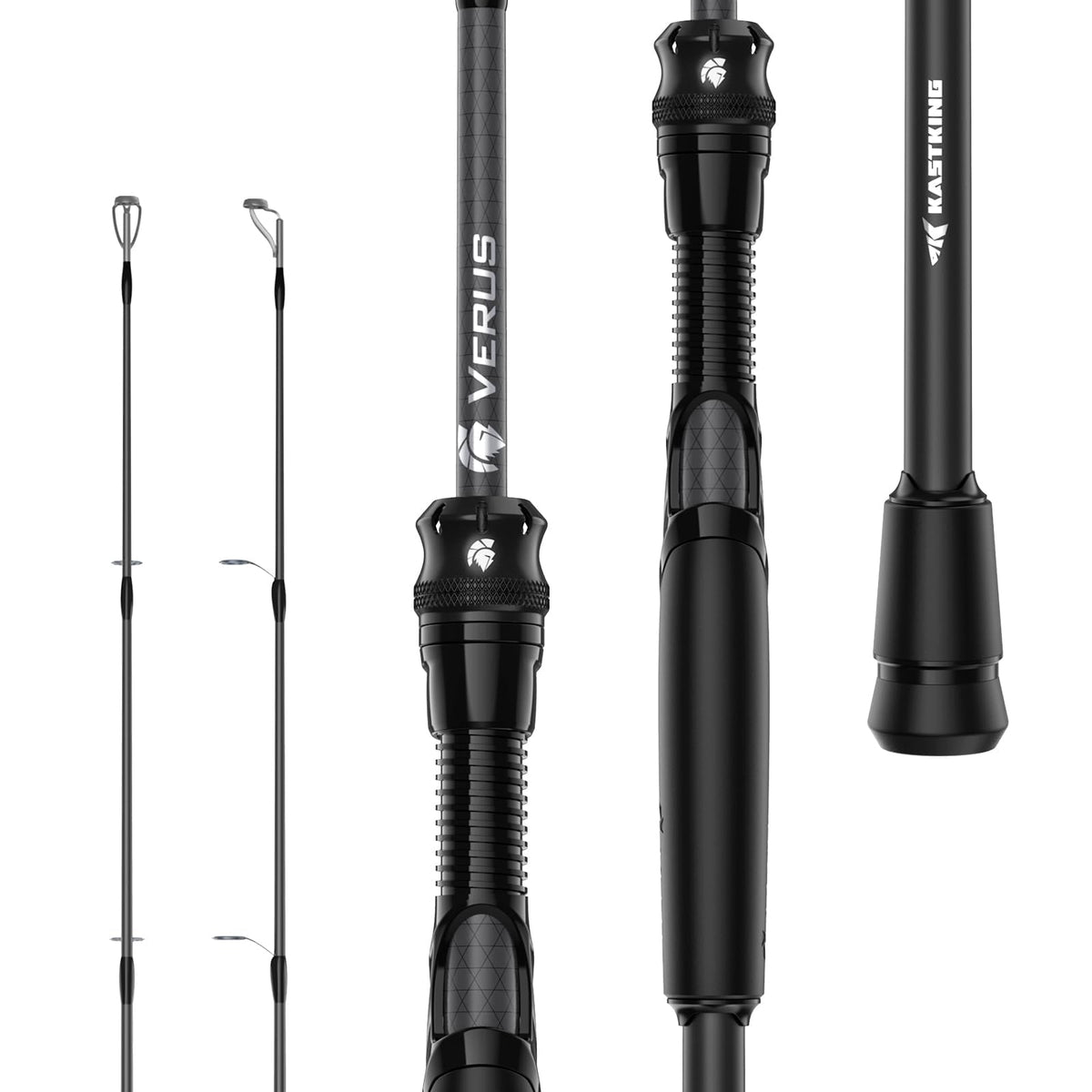 KastKing Verus extra-tip rod close-up, showcases versatile tip options for varying conditions