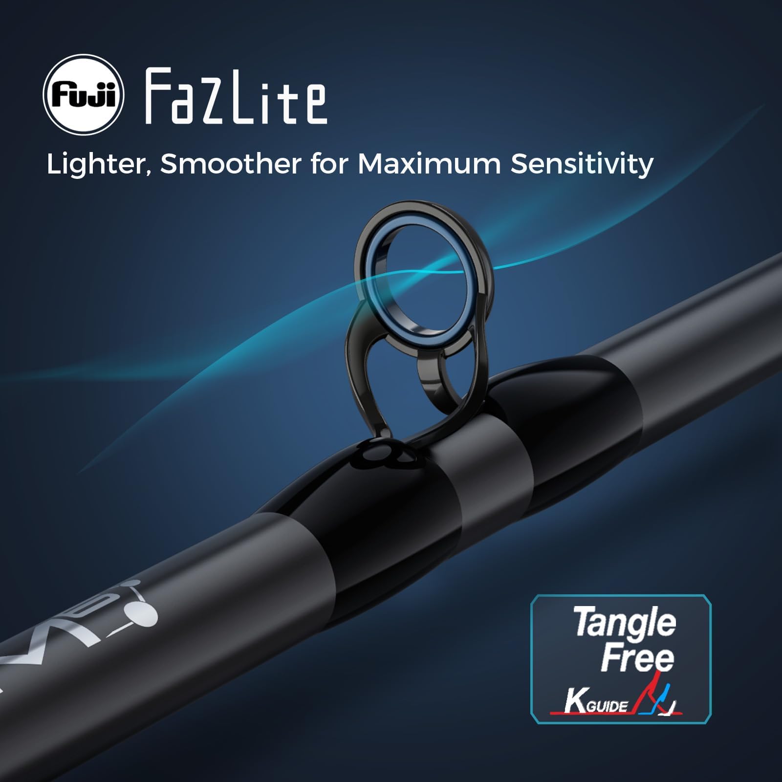 KastKing Verus FazLite rings close-up reducing friction for smooth line flow