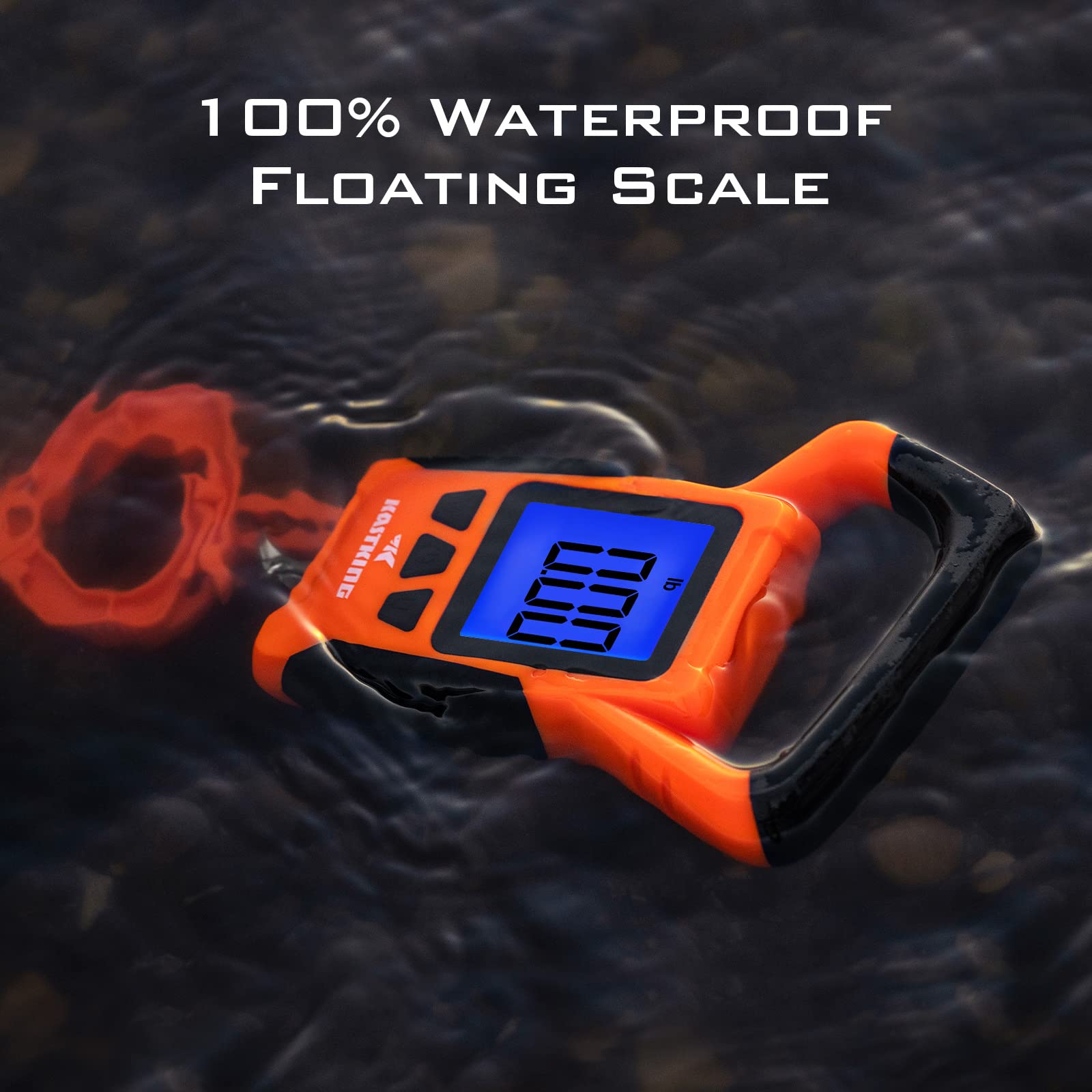 WideView scale floating on water with readings
