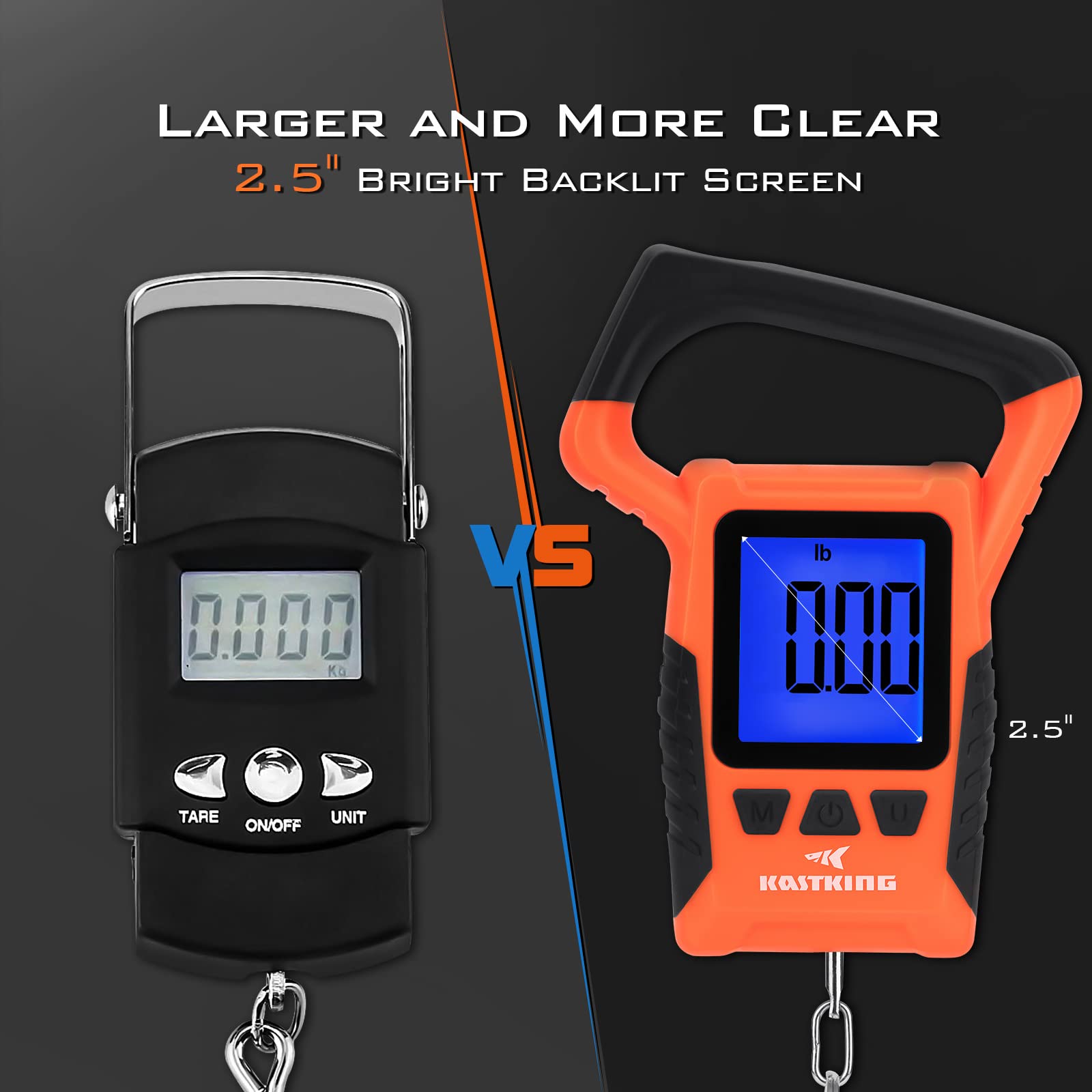 Waterproof floating KastKing WideView digital scale