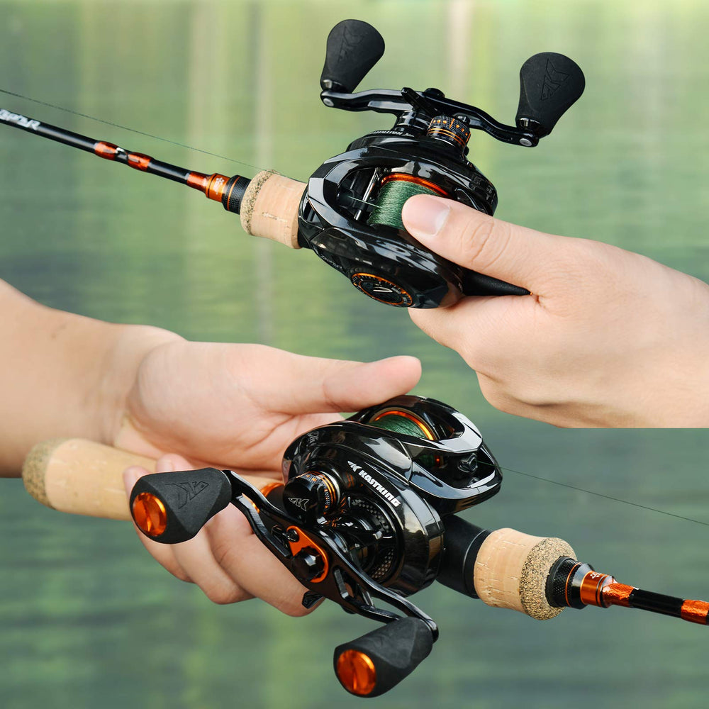 KastKing Zephyr BFS reel being held in hand