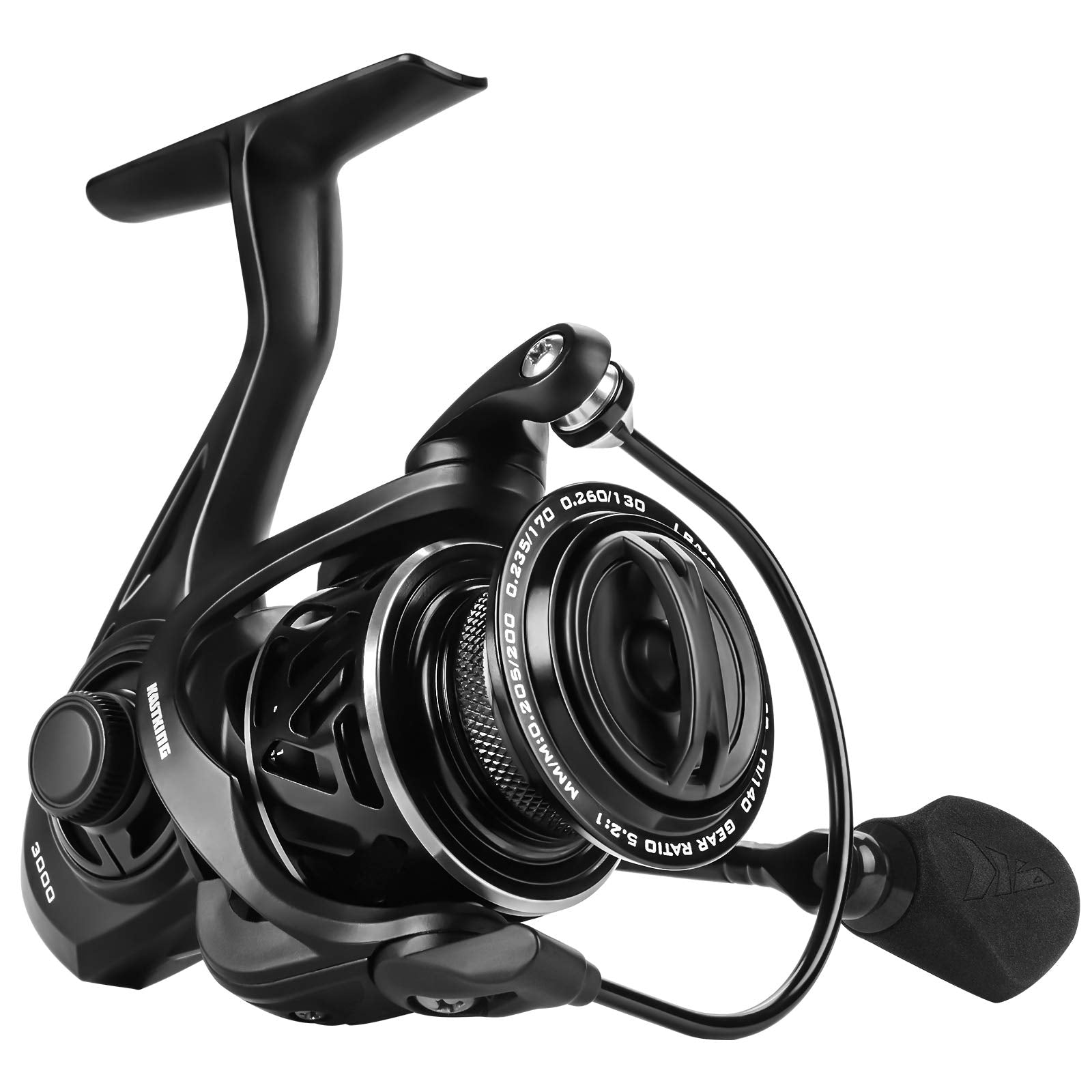 KastKing Zephyr 4000 front view shows ultra-light design for all-day comfort.