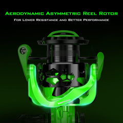 KastKing Zephyr 1000 drag system portrait shows smooth carbon fiber drag for precise control