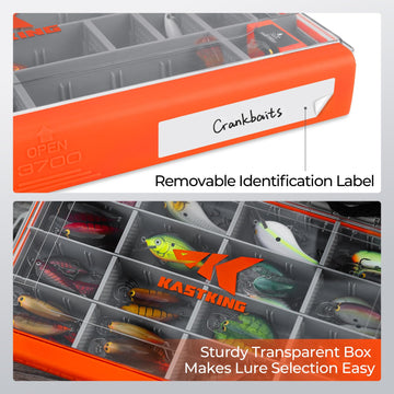 KastKing HyperSeal exterior label on tackle box