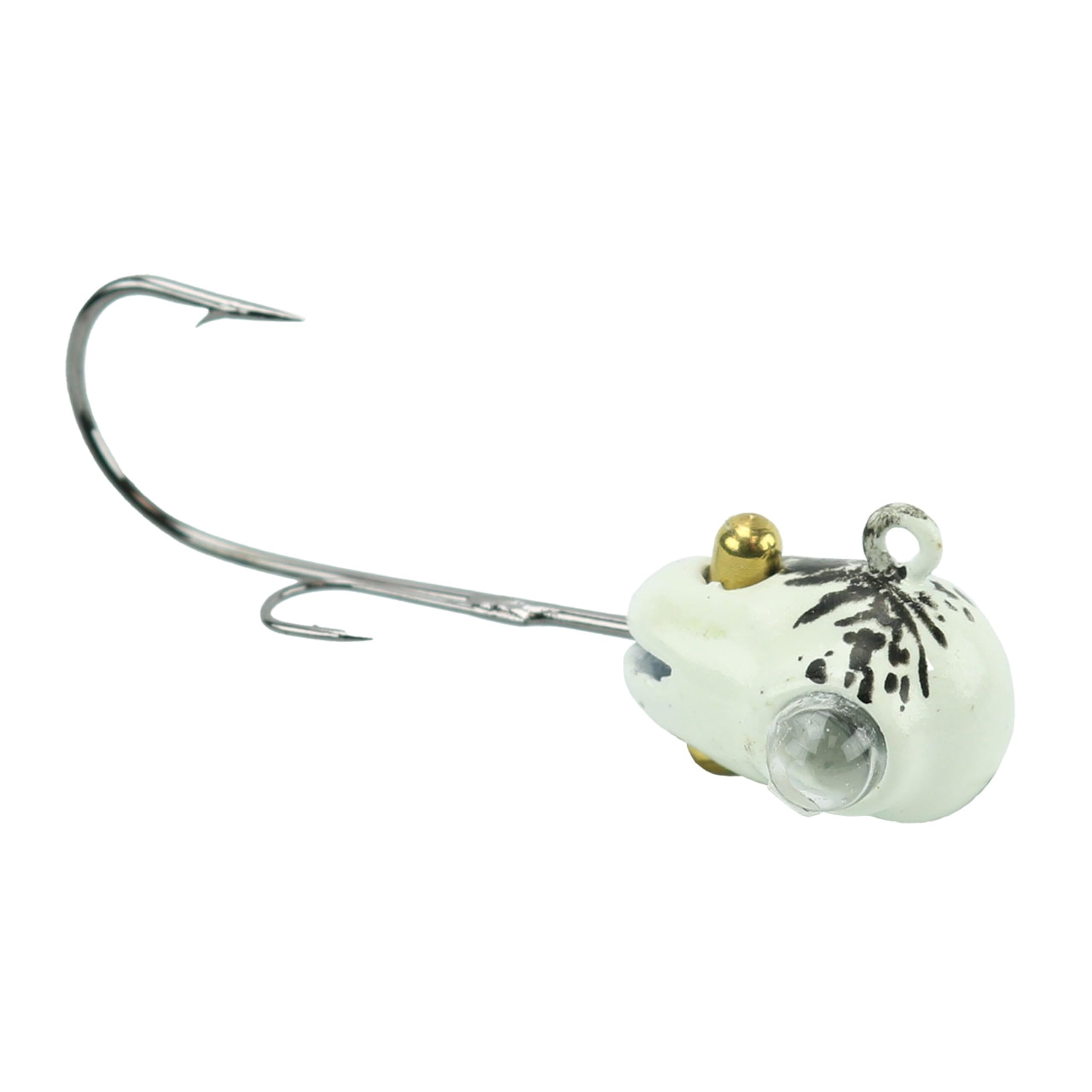 Kastmaster Jack Knife Jig White Glow Splash for night fishing with glow feature