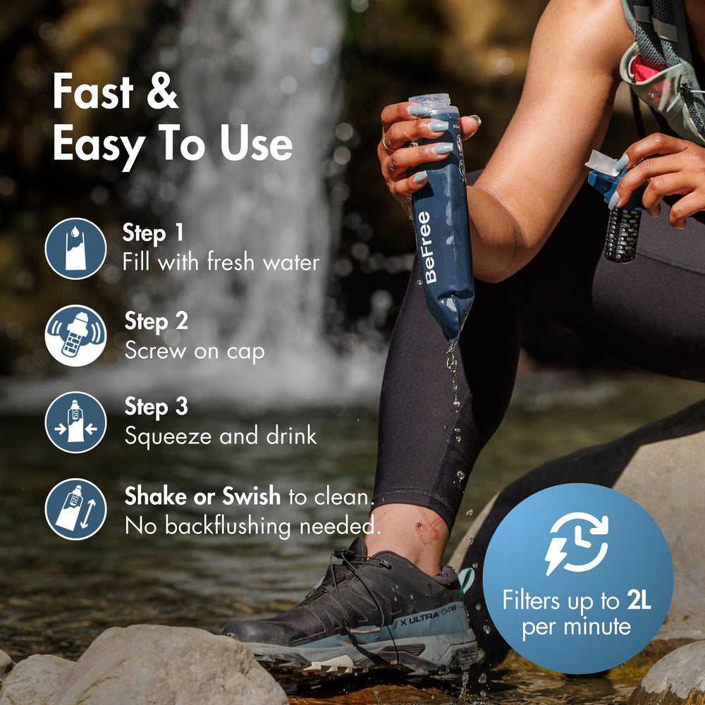 Katadyn BeFree AC 0.5L activated carbon pad option tailors taste.